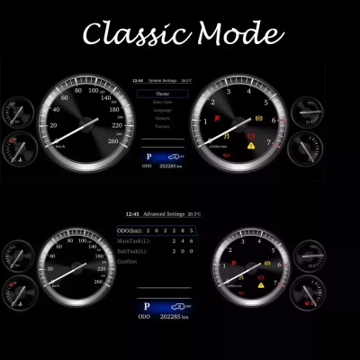 Цифровая приборная панель для Toyota Land Cruiser Prado 2018+ - Carmedia NH-LCD-T04