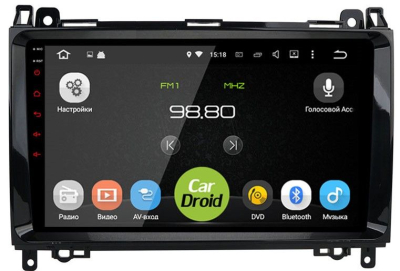 Штатная магнитола CarDroid RD-2503F для Mercedes Benz W169 W245 Vito Viano (Android 10)