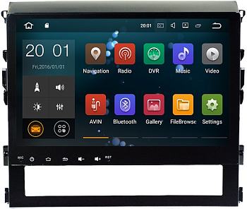 Штатное головное устройство Toyota Land Cruiser 200 2015 на Android 10 Carmedia MKD-T125-P30-8
