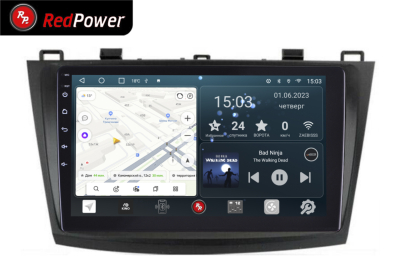 Автомагнитола штатная с 2K экраном RedPower 71034 Slim на Android 10 для Mazda 3 (2009-2013)