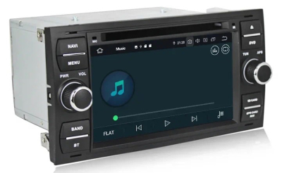 Магнитола для Ford (Черная): Focus 2 2005-2007, Transit 2006-2015, C-Max 2003-2010, Fusion 2005-2012 (230х120мм) на Android 10 - Carmedia MKD-7031B-P6