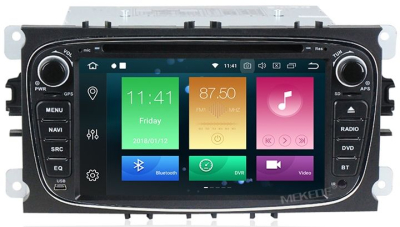 Штатная автомагнитола Ford Focus II, Mondeo, S-Max, Galaxy, Tourneo, Transit connect черный Carmedia MKD-F746B-P5 Android 10 DSP