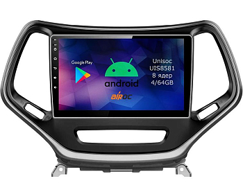 Штатная магнитола для Jeep Cherokee (серебро или шампань) на Android 14 - Airoc RMN-2202
