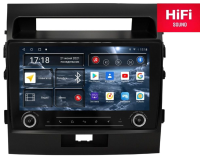 Автомагнитола штатная Redpower K75200M на Android 10 для для Toyota Land Cruiser 200 (2007-2014) матовая