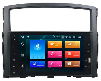 Штатная автомагнитола Mitsubishi Pajero iv 2006-2015 (v97,v93) Carmedia KD-8238-P6 Android 9.0 DSP