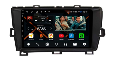 Штатная магнитола Toyota Prius 30 2009-2015, правый руль, черная на Android 11, DSP, 4G, IPS / QLED 2K, Carplay - Cardrox CD-4139-RB