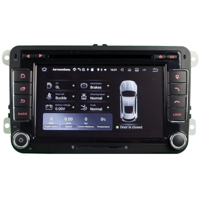 Штатная магнитола для Volkswagen и Skoda экран 7 дюймов на Android 9.0 CARDROX CR-7003