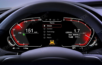 Цифровая панель приборов для BMW F10/F18/F02/F25/F15/F16 (F кузов) 5/6/7 серия и X3/X4/X5/X6 - Carmedia NH-LCD-B01 Цифровая панель приборов для BMW F10/F18/F02/F25/F15/F16 (F кузов) 5/6/7 серия и X3/X4/X5/X6 - Carmedia NH-LCD-B01